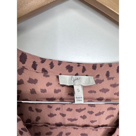 Joie Dress Womens Small Animal Print 100% Silk V Neck Short Sleeve - Picture 7 of 7